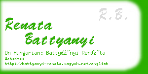 renata battyanyi business card